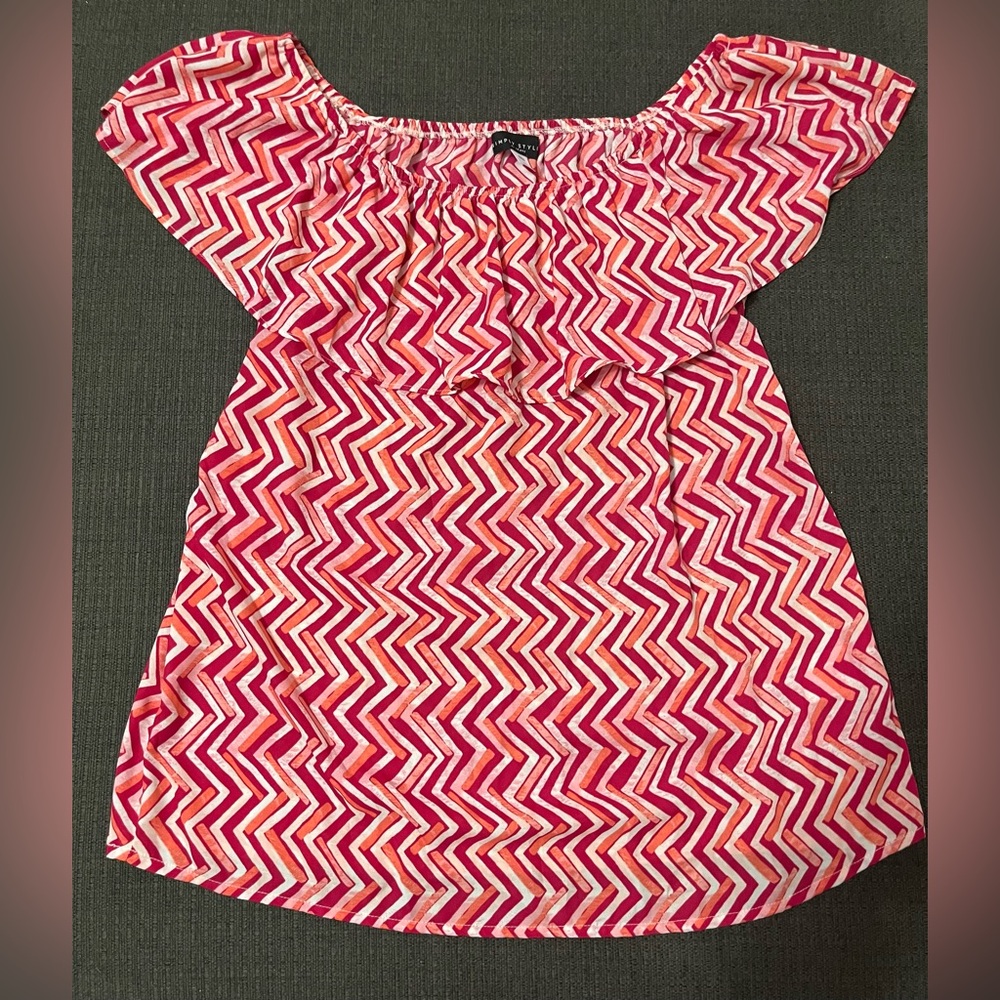 Pink Zigzag Women's Top